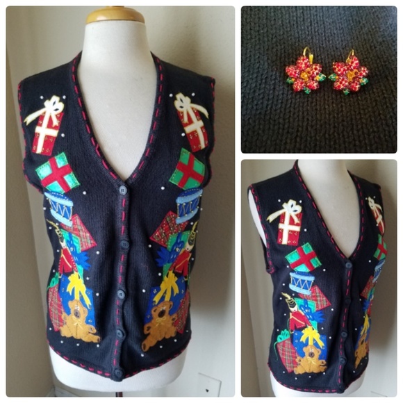 Bobbie Brooks Sweaters - Bobbie Brooks Christmas Knit Sweater Vest